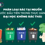 UEH ZERO WASTE CAMPUS: PHÂN LOẠI RÁC TẠI NGUỒN – BƯỚC ĐẦU TIÊN TRONG THỰC HÀNH ĐẠI HỌC KHÔNG RÁC THẢI